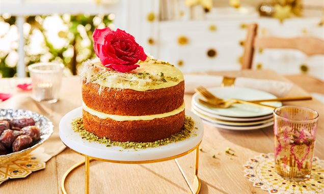 Vegan Persian Pistachio-Rose Love Cake | VegNews
