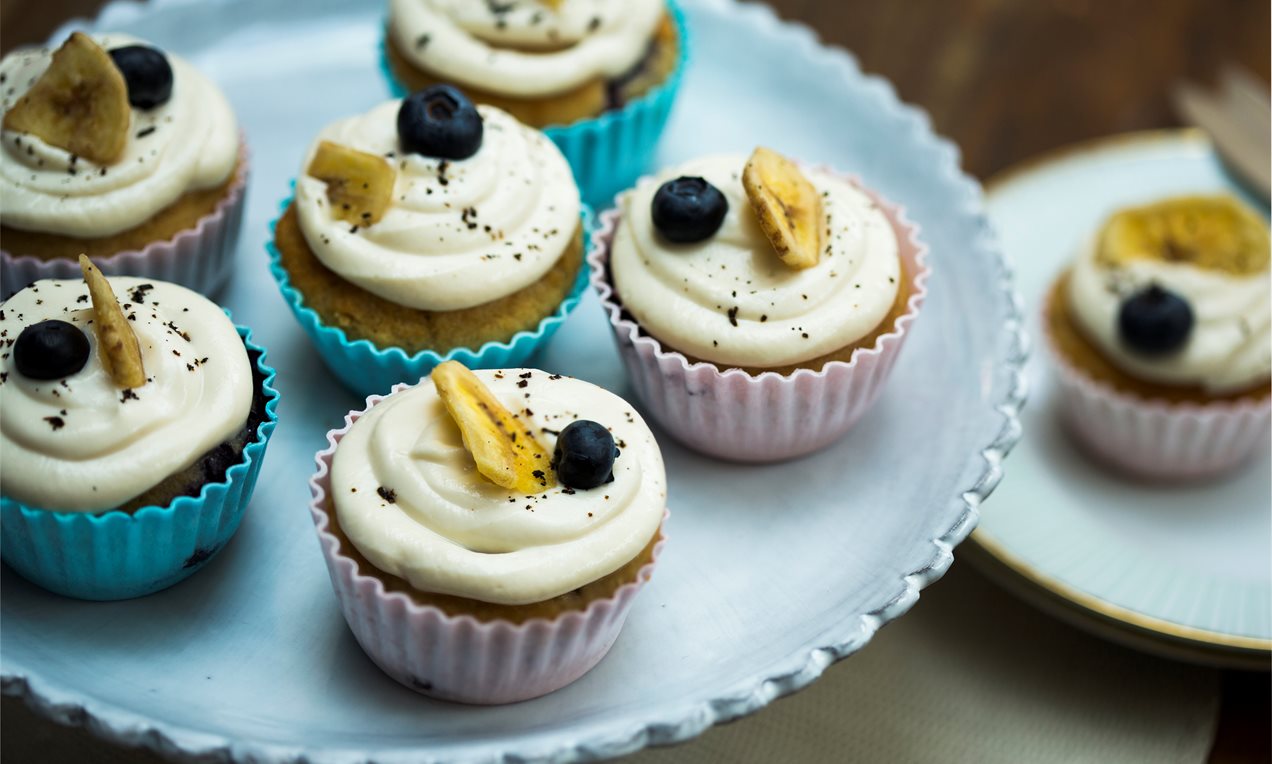 Gluten Free Blueberry and Banana Muffins Recipe | Dr. Oetker