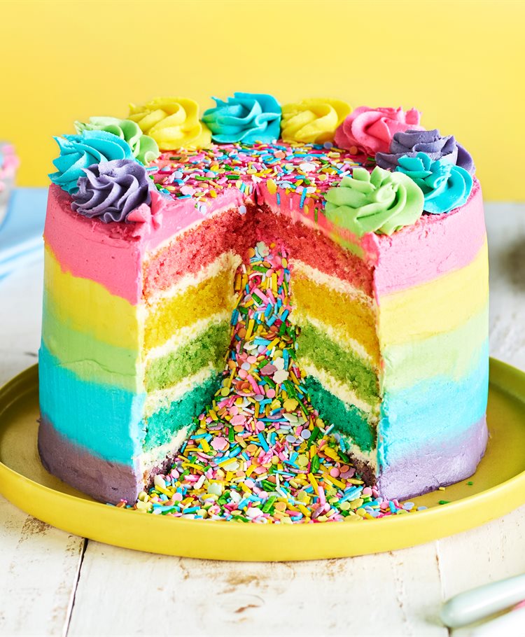 The best rainbow cakes  Chickabug  Rainbow cake Rainbow birthday Rainbow  food