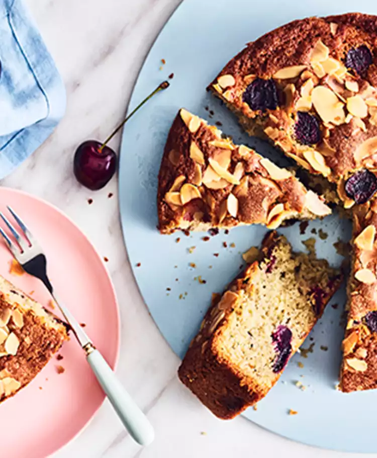 Marzipan and Cherry Cake