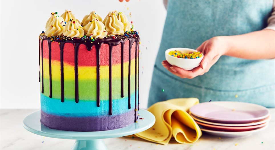 Rainbow Lollipop Drip Cake | CHELSWEETS - YouTube