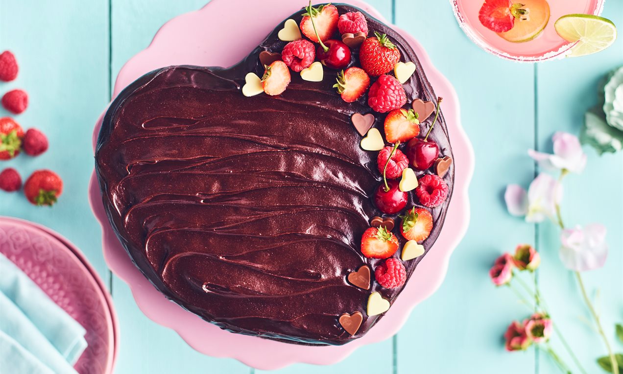 Chocolate Heart Shaped Cake Recipe Dr. Oetker