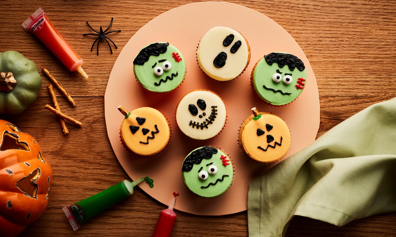 Halloween Character Cupcakes Recipe | Dr. Oetker