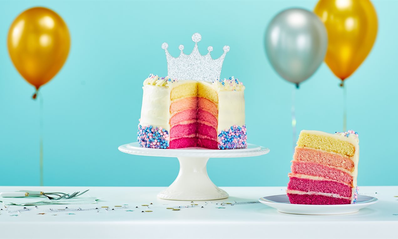 Pink Lemon and Vanilla Gender Reveal Cake Recipe | Dr. Oetker