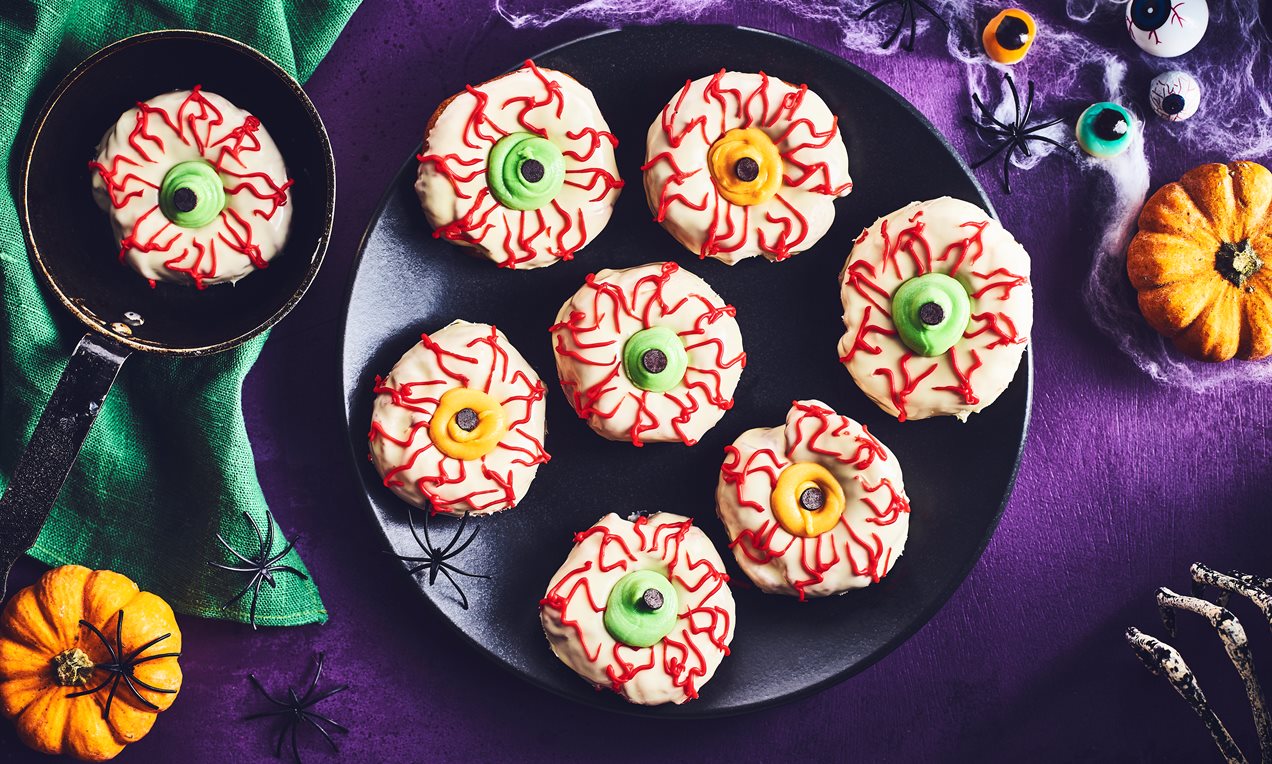 Spooky Eyeball Doughnuts Recipe Recipe 