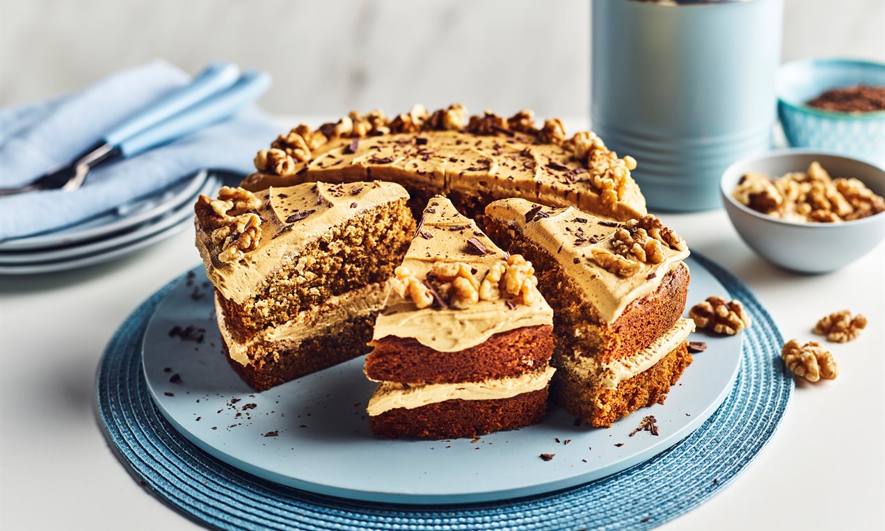 Easy Coffee and Walnut Cake Recipe | Dr. Oetker